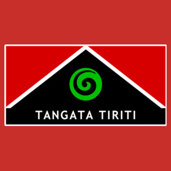 Tangata Tiriti Womens Tee - Red Design