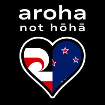 Aroha Not Hōhā Womens Tee - Black Design