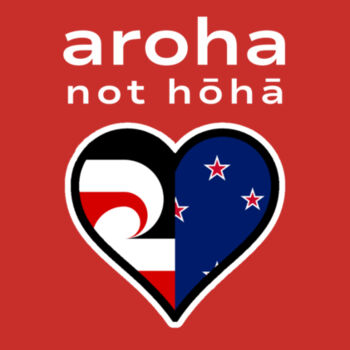 Aroha Not Hōhā Womens Tee - Red Design