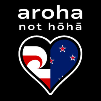 Aroha Not Hōhā Mens / Unisex Tee - Black Design